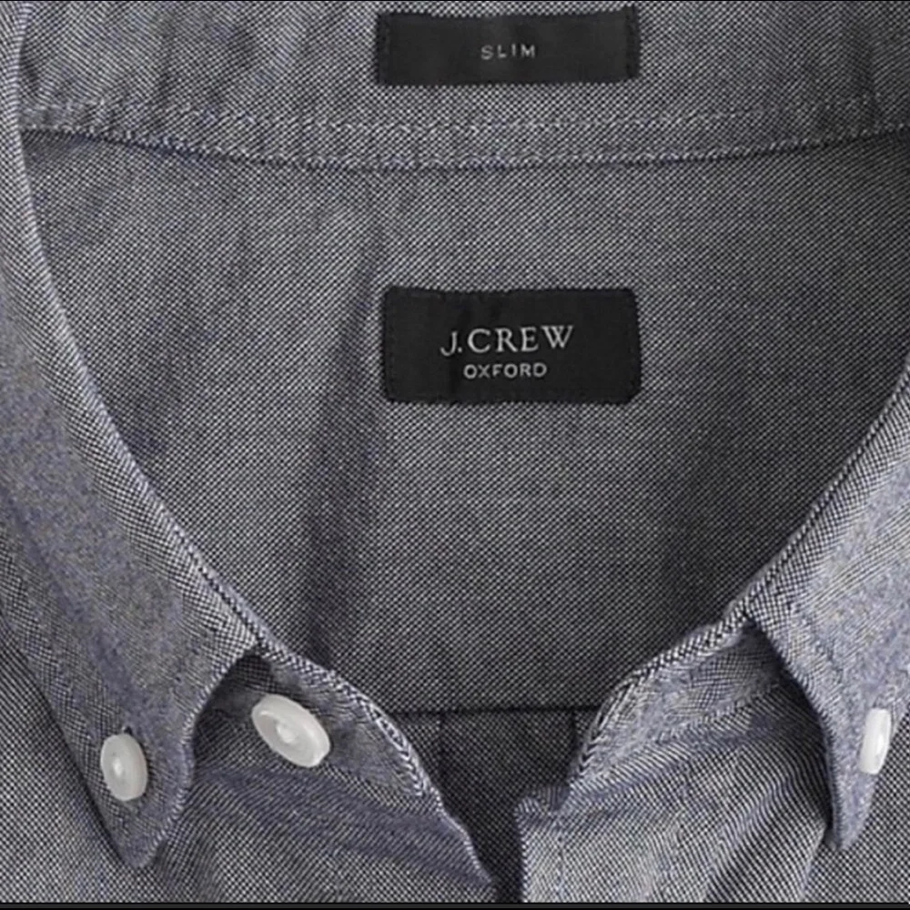 J.Crew Men’s Casual Button-Down Shirt | M | Blue & White | Classic Style